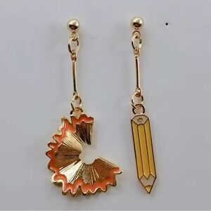 Women's Irregular Geometric Pencil Shool Earrings